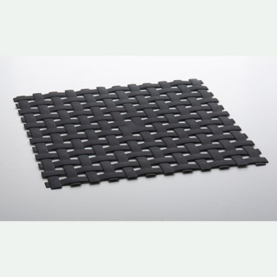 Tappeto antiscivolo per doccia e vasca collezione "Rete", con ventose. Colore: Grigio scuro | 2 misure disponibili