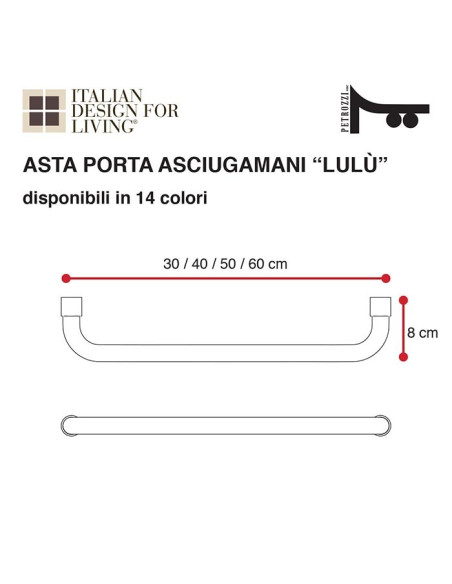Towel holder | Plexiglass | Transparent | Cosmea Collection