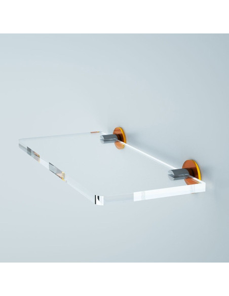 Mensola cm 30 ad incollo Lulù | Plexiglass | 14 Colorazioni | Petrozzi
