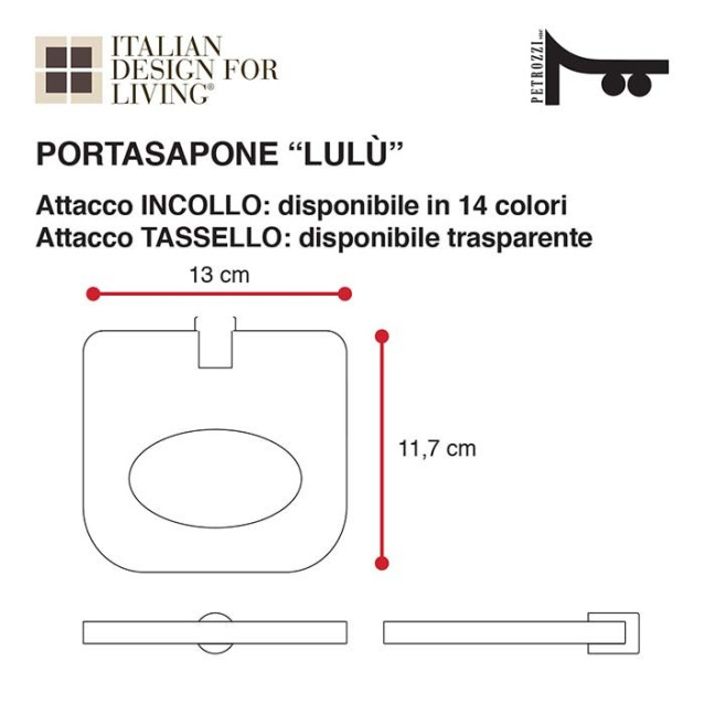 Towel holder | Plexiglass | Transparent | Cosmea Collection