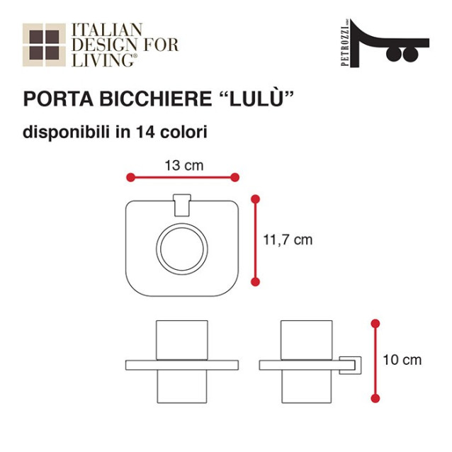 Towel holder | Plexiglass | Transparent | Cosmea Collection