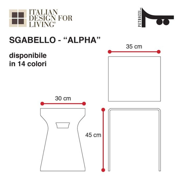 Stool | Plexiglass | 10 colors available | Comodo Collection