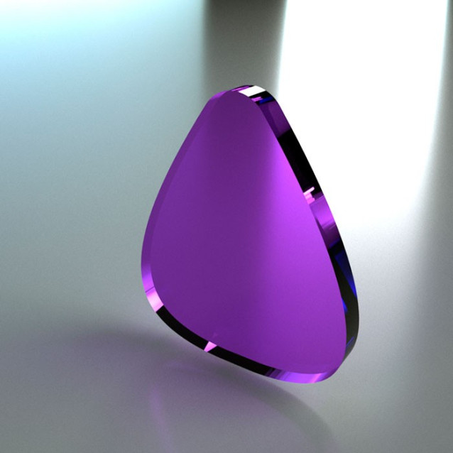 Mensola angolare Linea 2  | Con o senza Asole | Plexiglass | 14 Colorazioni | Petrozzi