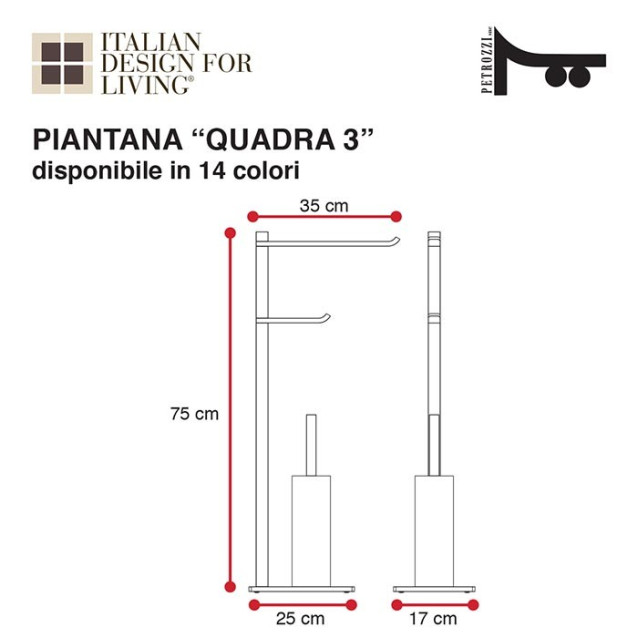 Quadra 2 pedestal | Coloured plexiglass | Petrozzi
