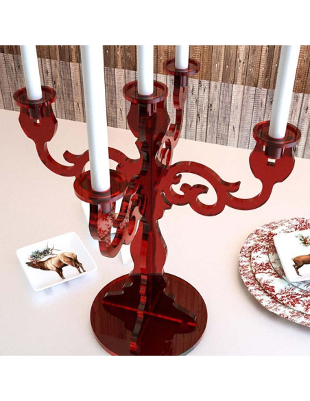 Candelabro Lumen 5 Posti| 14 colori disponibili | X Mas collection
