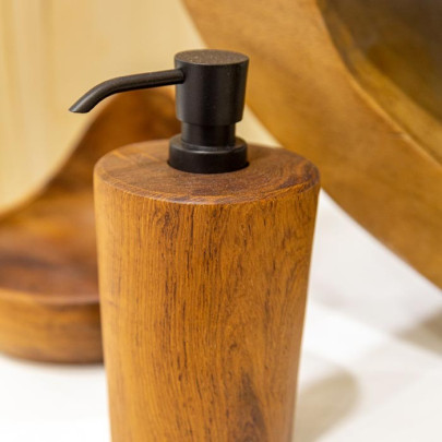 Soap dispenser in soft touch resin | Matt white or grey