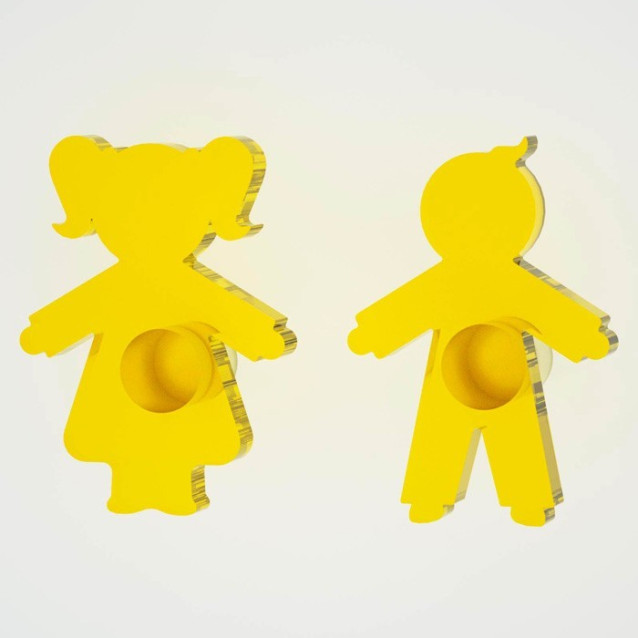 Appendiabiti Goccia Nuvola Tuono Luna | Plexiglass colorato | Petrozzi