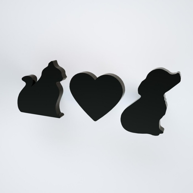 Appendiabiti Gatto Cuore Lilli | Magnete|  Plexiglass | Petrozzi