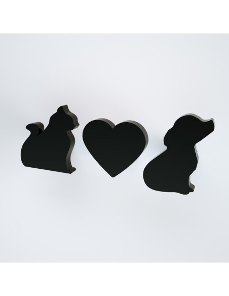 Appendiabiti Gatto Cuore Lilli | Magnete|  Plexiglass | Petrozzi