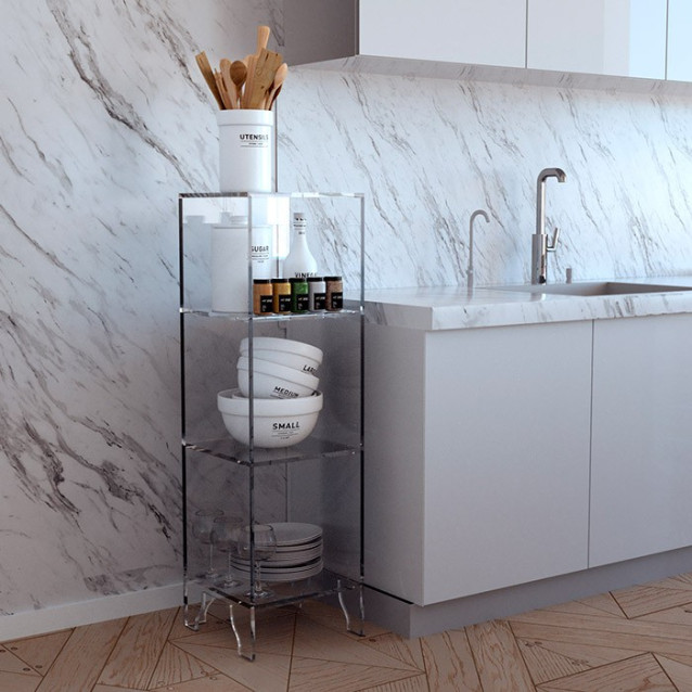 Anta di chiusura per credenza GLASSY in Plexiglass disponibile in 14 colori | Petrozzi