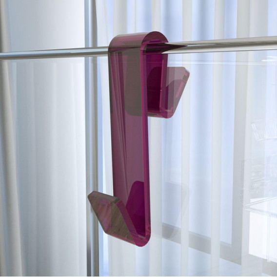 Shower hook | Plexiglass | 7 colors available