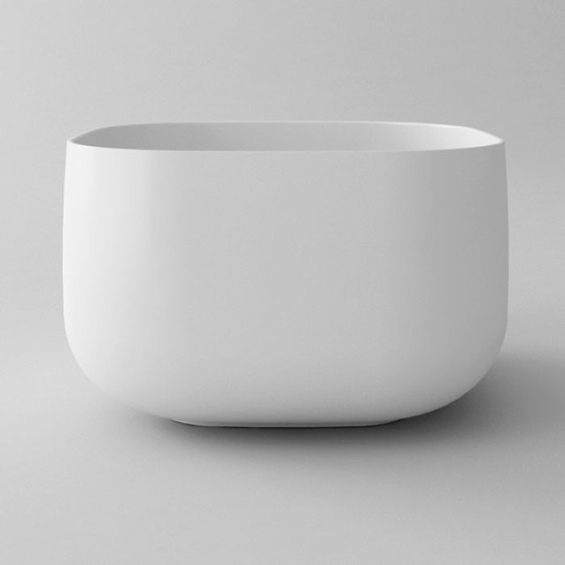 Lavabo da appoggio quadrato in Solidtech | Disponibile in 3 colori | collezione Lovely Bath