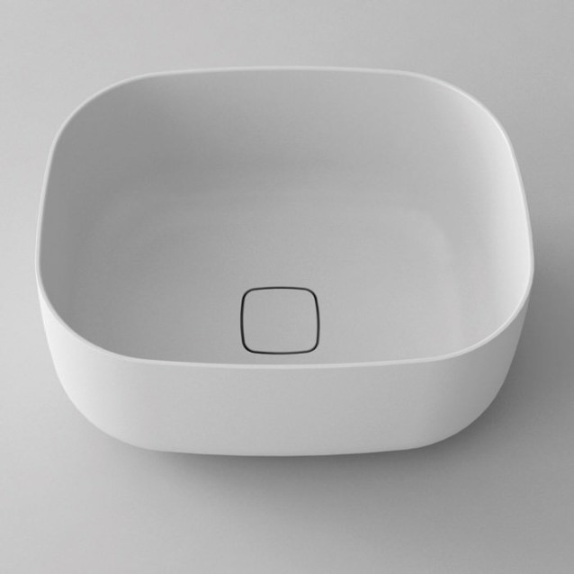 Lavabo da appoggio rettangolare in Solidtech | Disponibile in 3 colori | collezione Lovely Bath