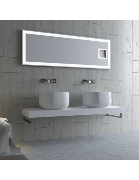 Lavabo da appoggio rettangolare in Solidtech | Disponibile in 3 colori | collezione Lovely Bath