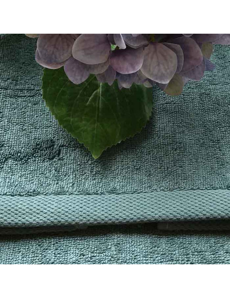 Asciugamani colorati in morbida spugna Made in Italy. Disponibili in 4 colori. Ospite + Viso