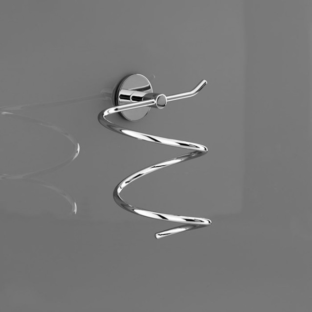 Wall hair-dryer holder. Measurments: L 17 | H 15,2 | D 13,2 | Kg 0,34