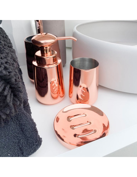 Porta sapone da appoggio Rame in metallo cromato rame  | CIPI