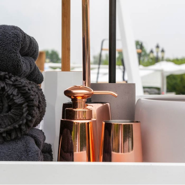 Soap dispenser ALMA wood in natural | teak | Cipì | IDFL