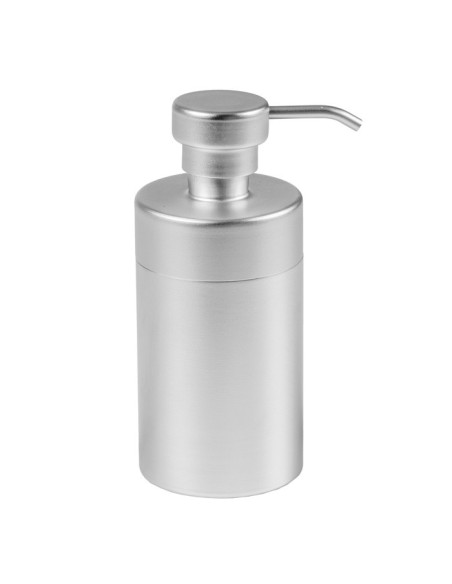 Set bagno da appoggio 4 pezzi Silver Matt in metallo satinato argento | CIPI