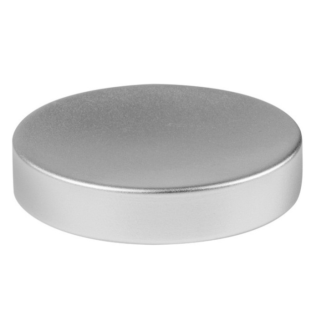 Set bagno da appoggio 4 pezzi Silver Matt in metallo satinato argento | CIPI