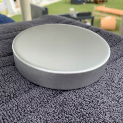 Portasapone da appoggio Silver Matt in metallo satinato argento | CIPI