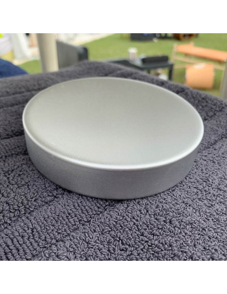 Portasapone da appoggio Silver Matt in metallo satinato argento | CIPI