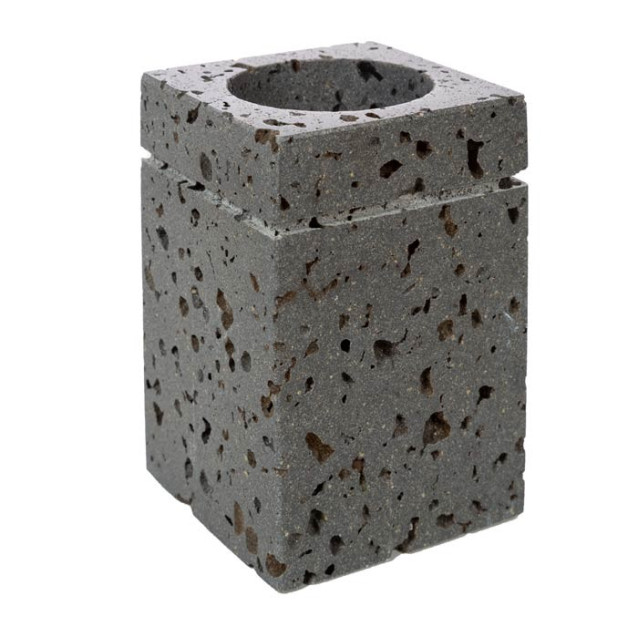 Set bagno da appoggio 3 pezzi Meru in pietra naturale levigata  | CIPI