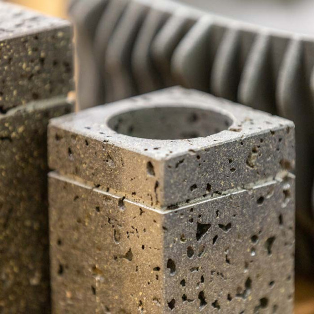 Set bagno da appoggio 3 pezzi Meru in pietra naturale levigata  | CIPI