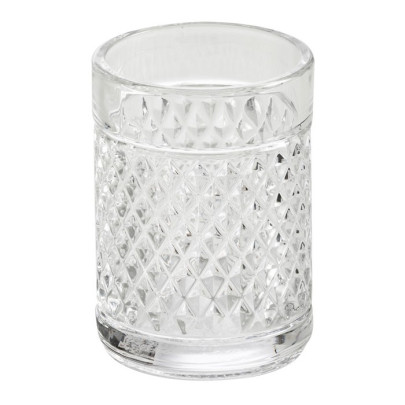 Bicchierere da appoggio  Bourbon in vetro lavorato | CIPI