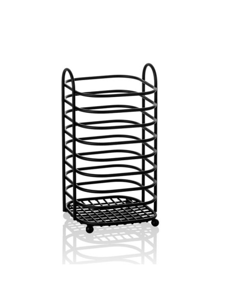 Ceramic toilet-brush holder with a grey rubber effect lining