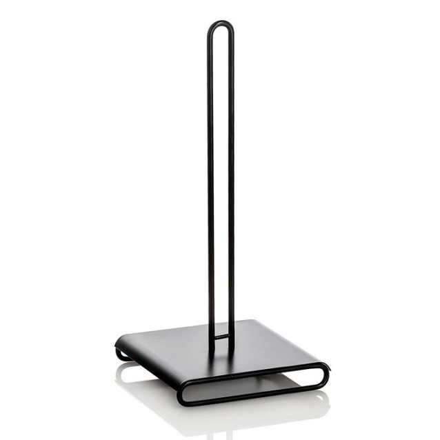Ceramic toilet-brush holder with a grey rubber effect lining