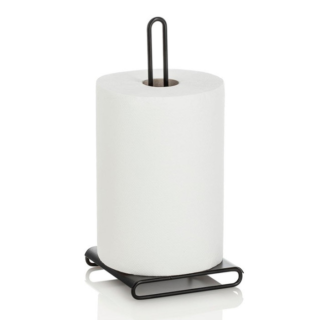Ceramic toilet-brush holder with a grey rubber effect lining