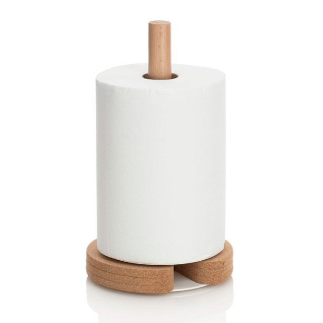 Ceramic toilet-brush holder with a grey rubber effect lining