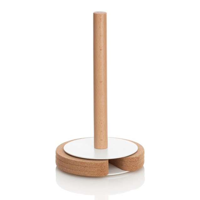 Ceramic toilet-brush holder with a grey rubber effect lining