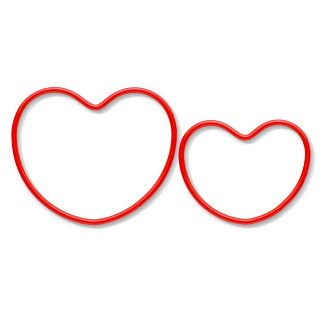 Sottopentola Set Cuore Cucina in fili di metallo Rosso | TFT