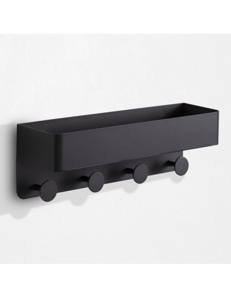 Ceramic toilet-brush holder with a grey rubber effect lining