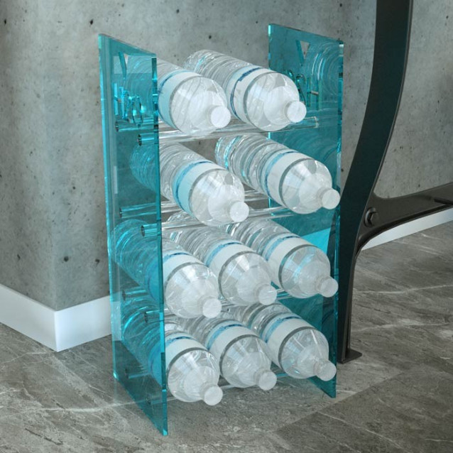 Portabottiglie ESA 7 posti | Plexiglass colorato | Petrozzi