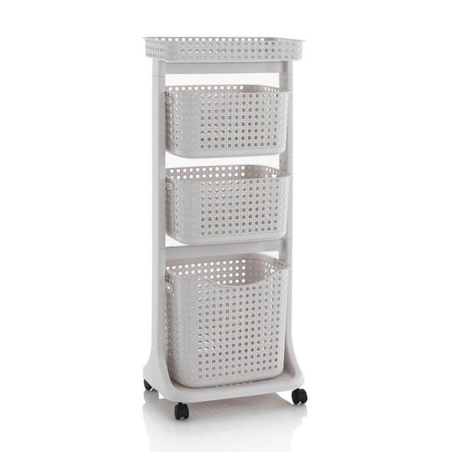 Ceramic toilet-brush holder with a grey rubber effect lining