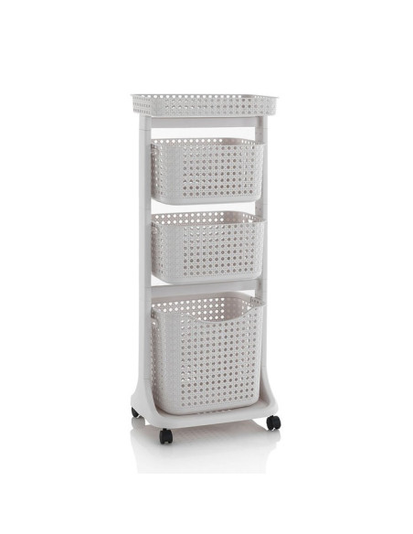 Ceramic toilet-brush holder with a grey rubber effect lining