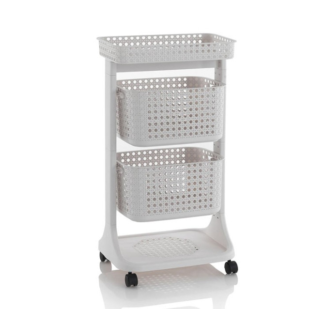 Ceramic toilet-brush holder with a grey rubber effect lining