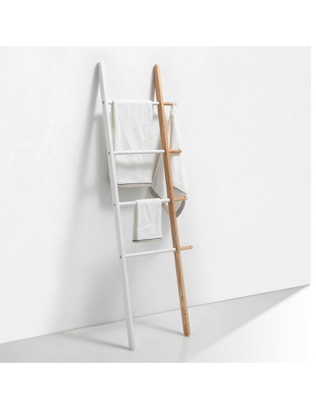 Scaletta bagno a ripiani legno | Nero o Bianco | TFT