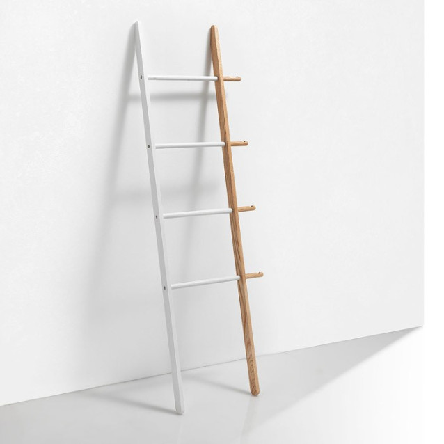 Scaletta bagno a ripiani legno | Nero o Bianco | TFT