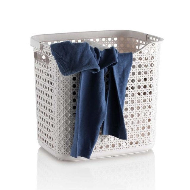 Cesto porta oggetti bagno e lavanderia con manico Beige o Grigio|  TFT