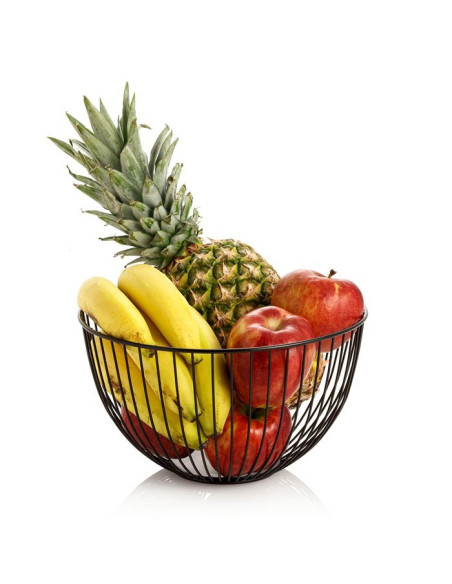 Cestino Fruttiera in metallo Opaco Nero | TFT