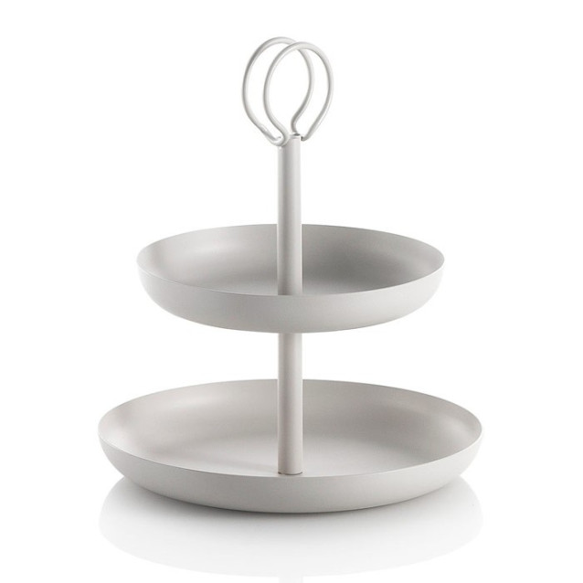 Ceramic toilet-brush holder with a grey rubber effect lining