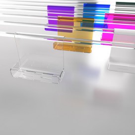 Mensola box doccia in Plexiglass colorato | 7 colori disponibili