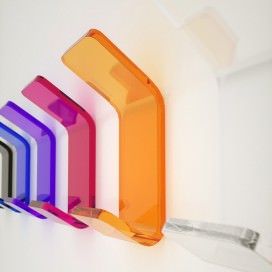 Appendiabito colorato in Plexiglass | 14 colori disponibili