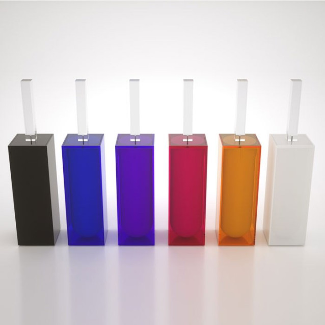 Porta scopino a pavimento in Plexiglass colorato