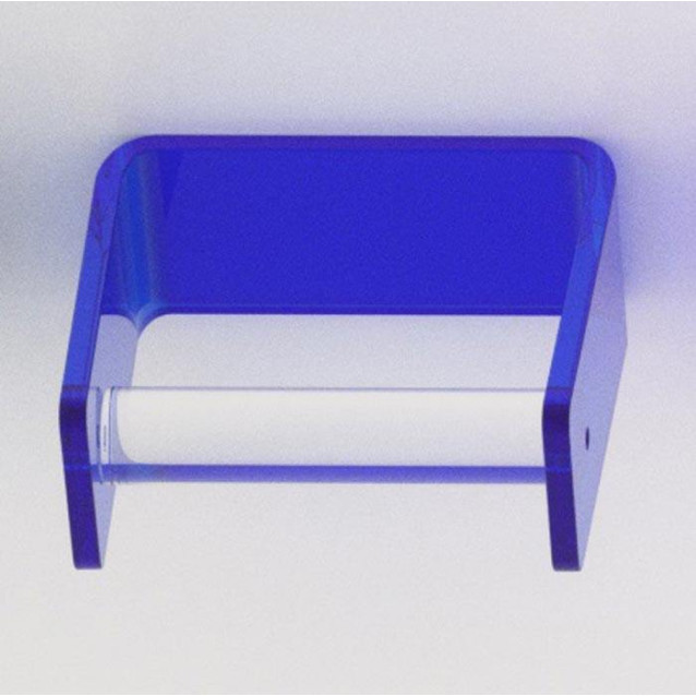Porta rotolo da parete in Plexiglass | 14 colori disponibili