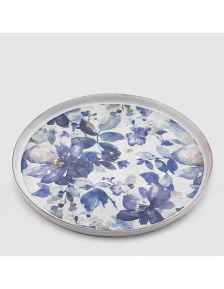 Set piatto e tovaglietta floreale